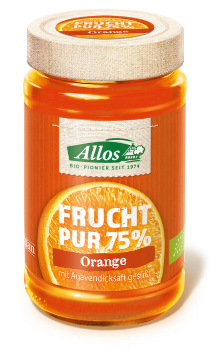 Allos Frucht Pur 75% Orange 250g Bio
