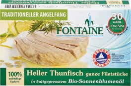 Fontaine Heller Thunfisch in Sonnenblumen-Öl 120g