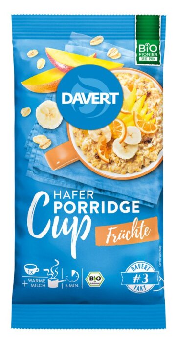 Davert Porridge-Cup Früchte 65g