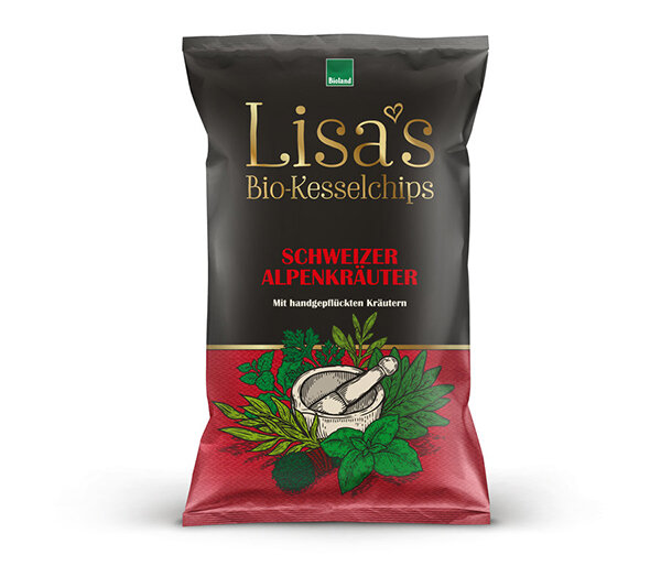 Lisas Bio-Kesselchips Alpenkräuter 110g