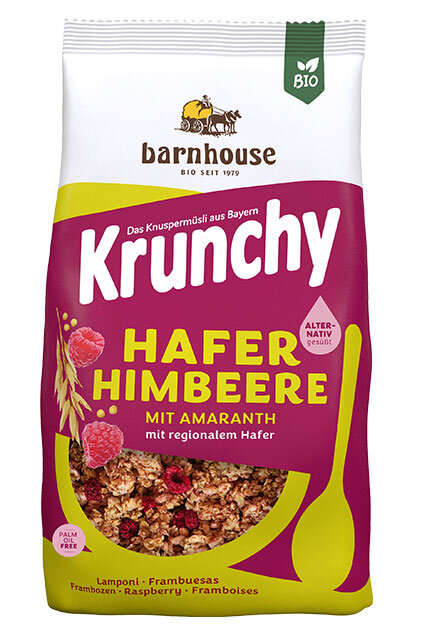 Barnhouse Krunchy Hafer Amaranth Himbeere 380g