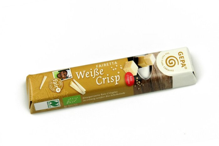 Gepa Fairetta Weiße Crisp Schokoladenriegel 45g Bio