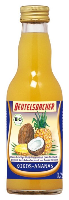Beutelsbacher Kokos-Ananas 200ml Bio