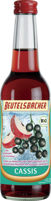 Beutelsbacher Cassis Schorle aus Direktsaft 0,33l Bio