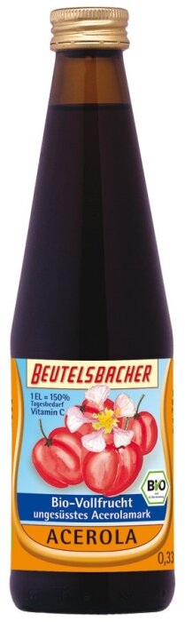 Beutelsbacher Acerola Vollfrucht 330ml Bio