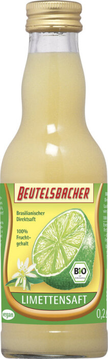 Beutelsbacher Limettensaft naturtrüber Direktsaft 200ml Bio