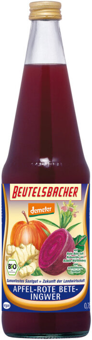 Beutelsbacher Apfel-Rote Bete-Ingwer Direktsaft 700ml Bio
