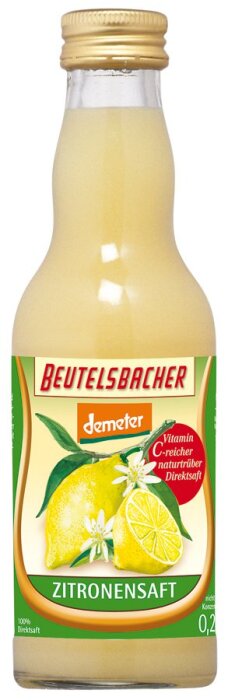 Beutelsbacher Zitronensaft Direktsaft 200ml Bio