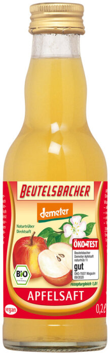 Beutelsbacher Apfelsaft naturtrüber Direktsaft 200ml Bio