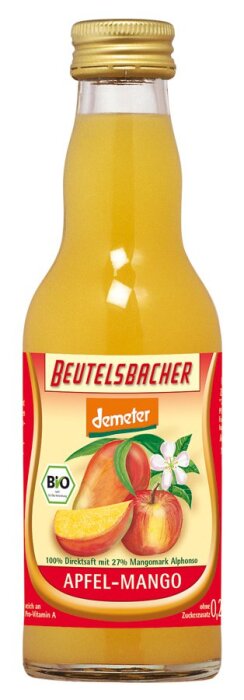 Beutelsbacher Apfel-Mango Direktsaft 200ml Bio