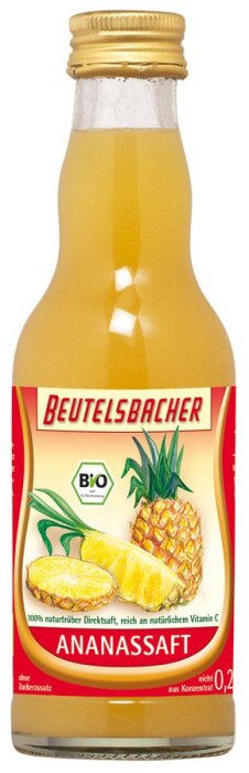 Beutelsbacher Ananassaft naturtrüber Direktsaft 200ml Bio