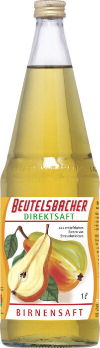 Beutelsbacher Birnensaft klarer Direktsaft 1l