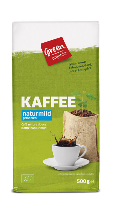 greenorganics Kaffee naturmild gemahlen 500g