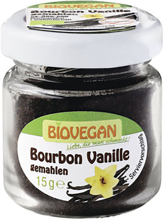 Biovegan Bourbon Vanille im Glas 15g