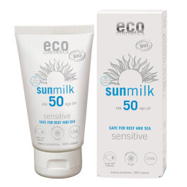 Eco Cosmetics Sonnenmilch LSF 50 sensitive 75ml