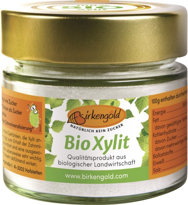 Birkengold Bio Xylit Glas 140g