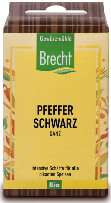Brecht Pfeffer schwarz ganz - Nachfüllpack 40g
