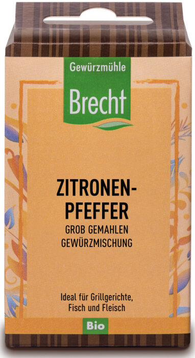 Brecht Zitronenpfeffer grob gemahlen - Nachfüllpack 40g