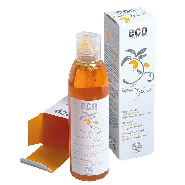 Eco Cosmetics Pflege Duschgel mit Sanddorn und Pfirsich 200ml Bio