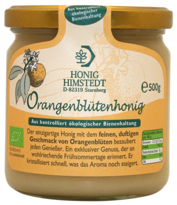 Honig Himstedt Orangenblütenhonig 500g Bio