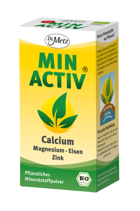 Dr. Metz Minactiv® - Basische Mineralstoffe aus Pflanzen 250g Bio