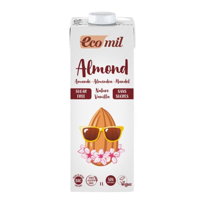 EcoMil Mandeldrink Zuckerfrei Vanille 1l Bio