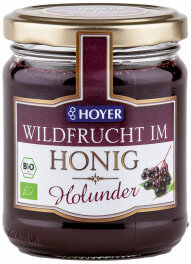 Hoyer Holunder Wildfrucht im Honig 250g