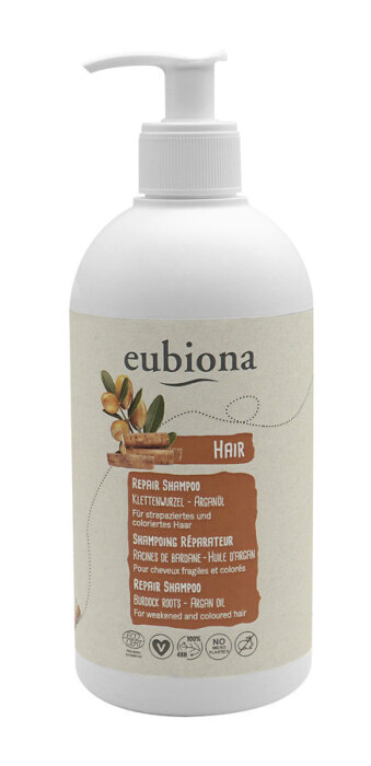 eubiona Shampoo Repair Klettenwurzel-Argan 500ml