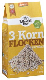 Bauckhof Bio demeter 3-Kornflocken Zartblatt 425g
