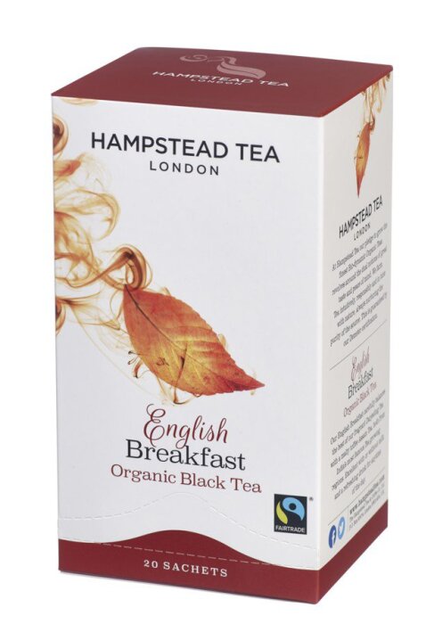 Hampstead Tea Organic Fairtrade English Breakfast Black Tea 40g Bio