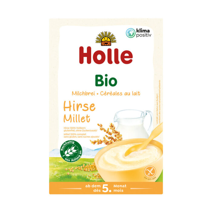 Holle Baby Food Bio-Milchbrei Hirse 250g
