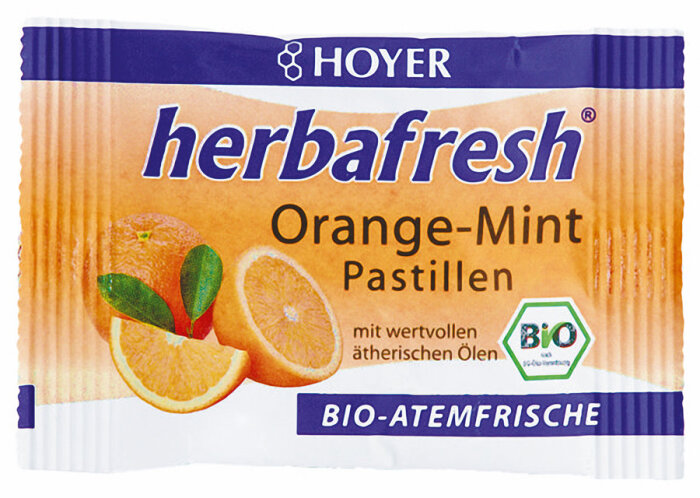Hoyer Orange-Mint Pastillen 17g