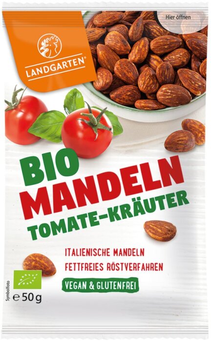 Landgarten Mandeln Tomate-Kräuter 50g