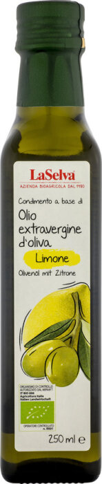 LaSelva Bio Olivenöl mit Zitronen 250ml