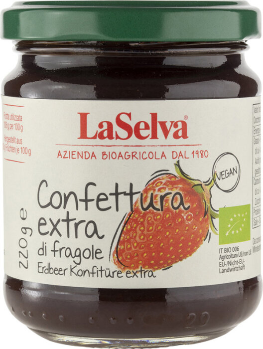 LaSelva Erdbeer Konfitüre extra 220g Bio