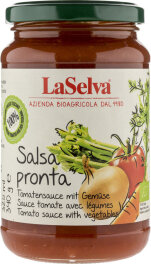 LaSelva Salsa Pronta Tomatensauce Gem&uuml;se 340g