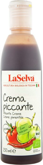 LaSelva Pikante Creme - Würzcreme aus Weinessig und Traubenmost mit Chili 250ml Bio