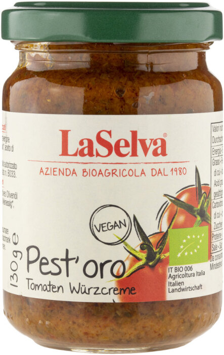 LaSelva Pestoro - Würzcreme aus getrockneten Tomaten 130g Bio