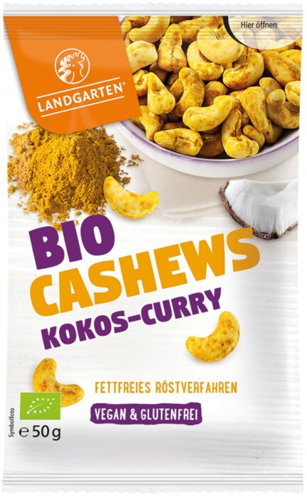 Landgarten Cashews Kokos-Curry 50g