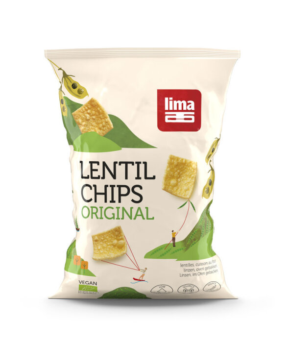 Lima Bio Lentil Chips Original 90g