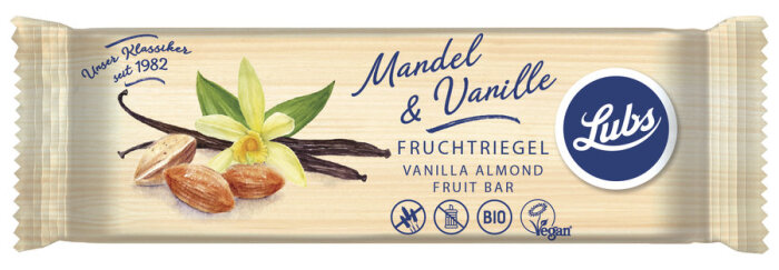 Lubs Mandel-Vanille Fruchtriegel 40g Bio