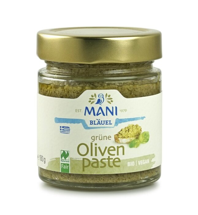 Mani Bläuel Grüne Olivenpaste 180g