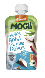 Mogli Trink Obst Apfel, Guave, Kokos 100g Bio