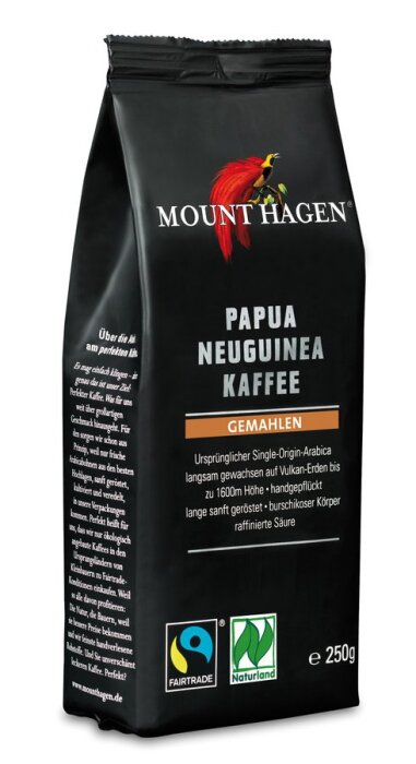 Mount Hagen Papua Neuginea Naturland Röstkaffee gemahlen 250g Bio