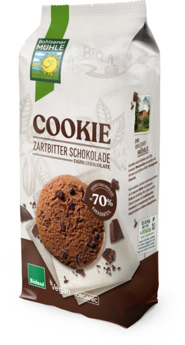 Bohlsener Mühle Bio Cookie mit Zartbitterschokolade 175g