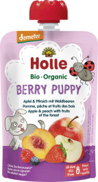 Holle Berry Puppy - Pouchy Apfel & Pfirsich 100 g