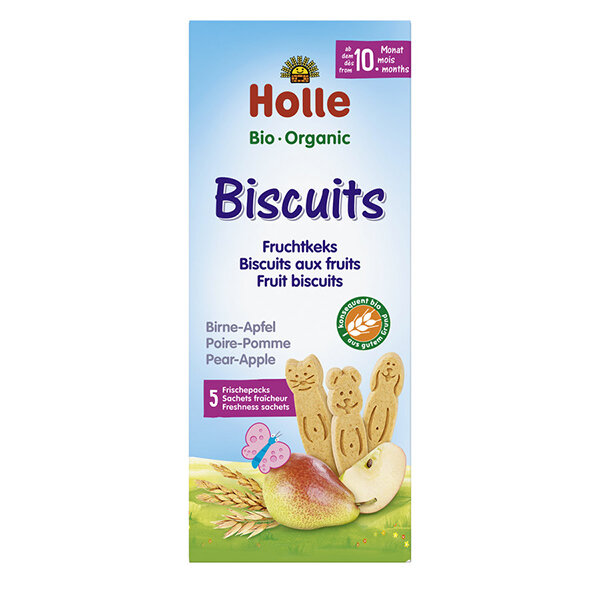 Holle Baby Food Biscuits Birne Apfel 125g