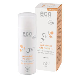 eco cosmetics ECO CC Creme LSF 30 hell getönt OPC 50 ml