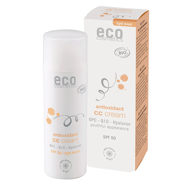 eco cosmetics ECO CC Creme LSF 50 hell getönt OPC 50 ml