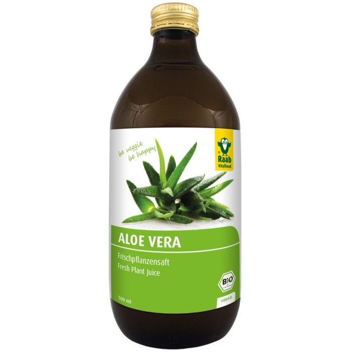 Raab Vitalfood Aloe Vera Frischpflanzensaft 500ml Bio